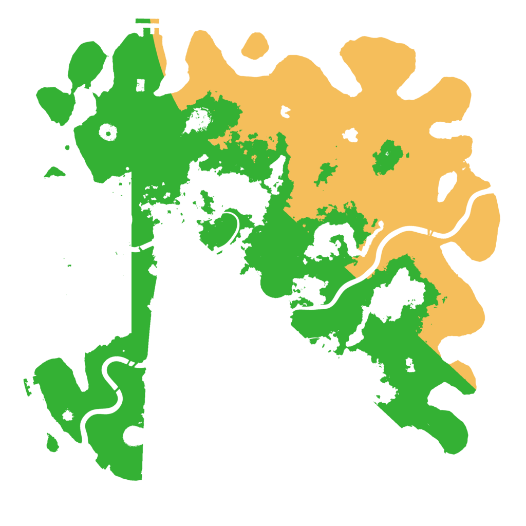 Biome Rust Map: Procedural Map, Size: 4500, Seed: 3691235