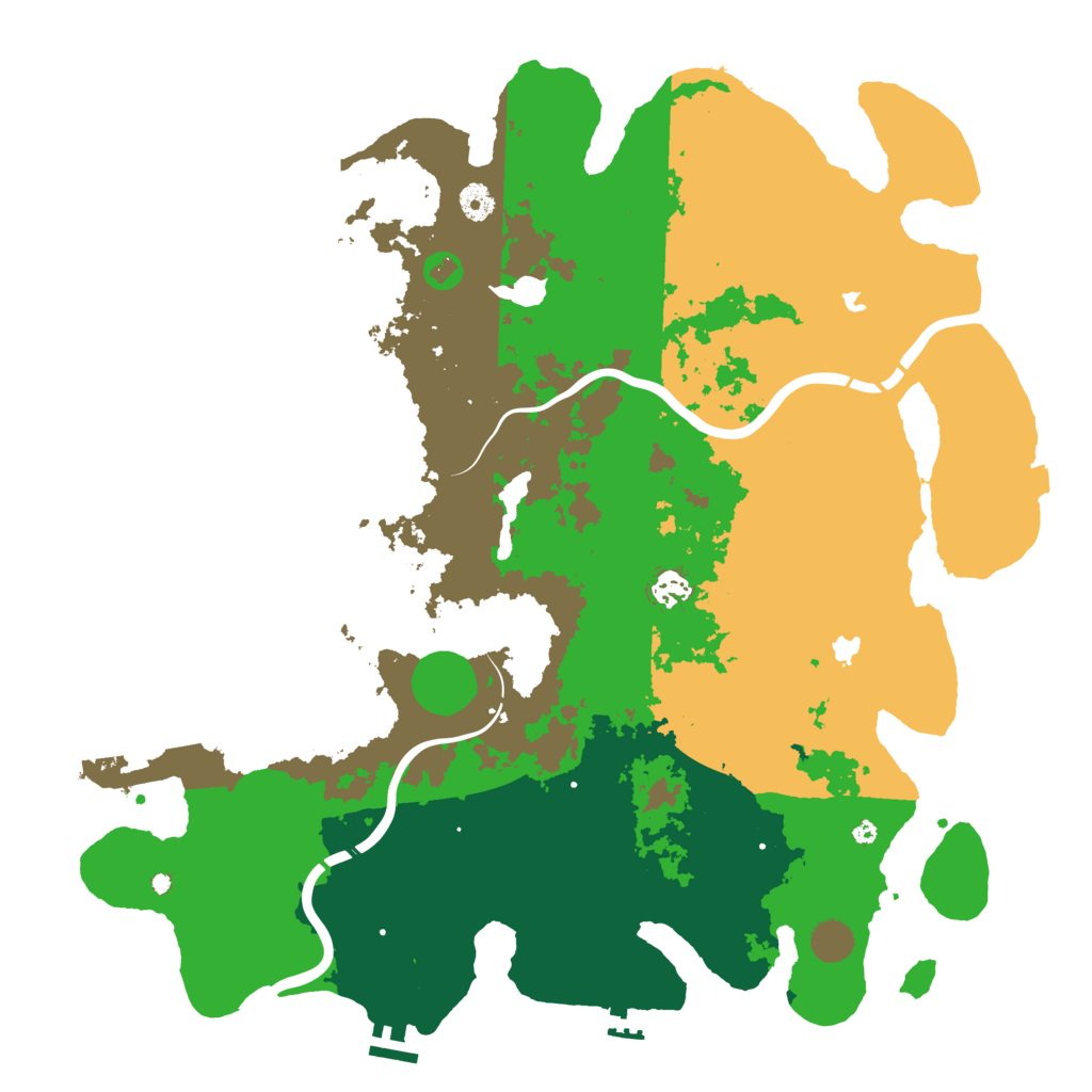 Biome Rust Map: Procedural Map, Size: 4500, Seed: 753544231