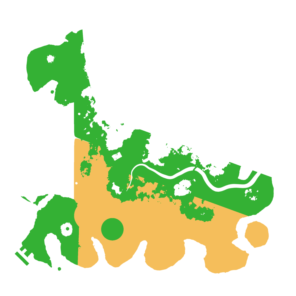 Biome Rust Map: Procedural Map, Size: 3500, Seed: 369396