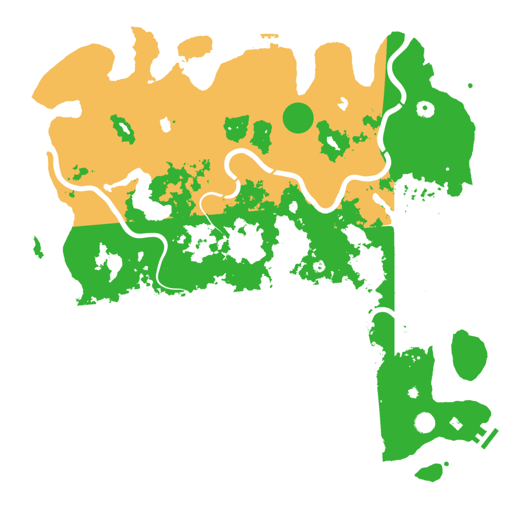 Biome Rust Map: Procedural Map, Size: 4500, Seed: 1043012627