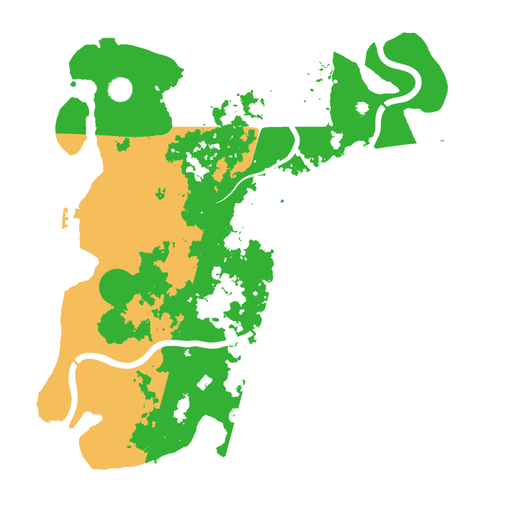 Biome Rust Map: Procedural Map, Size: 3666, Seed: 10846843