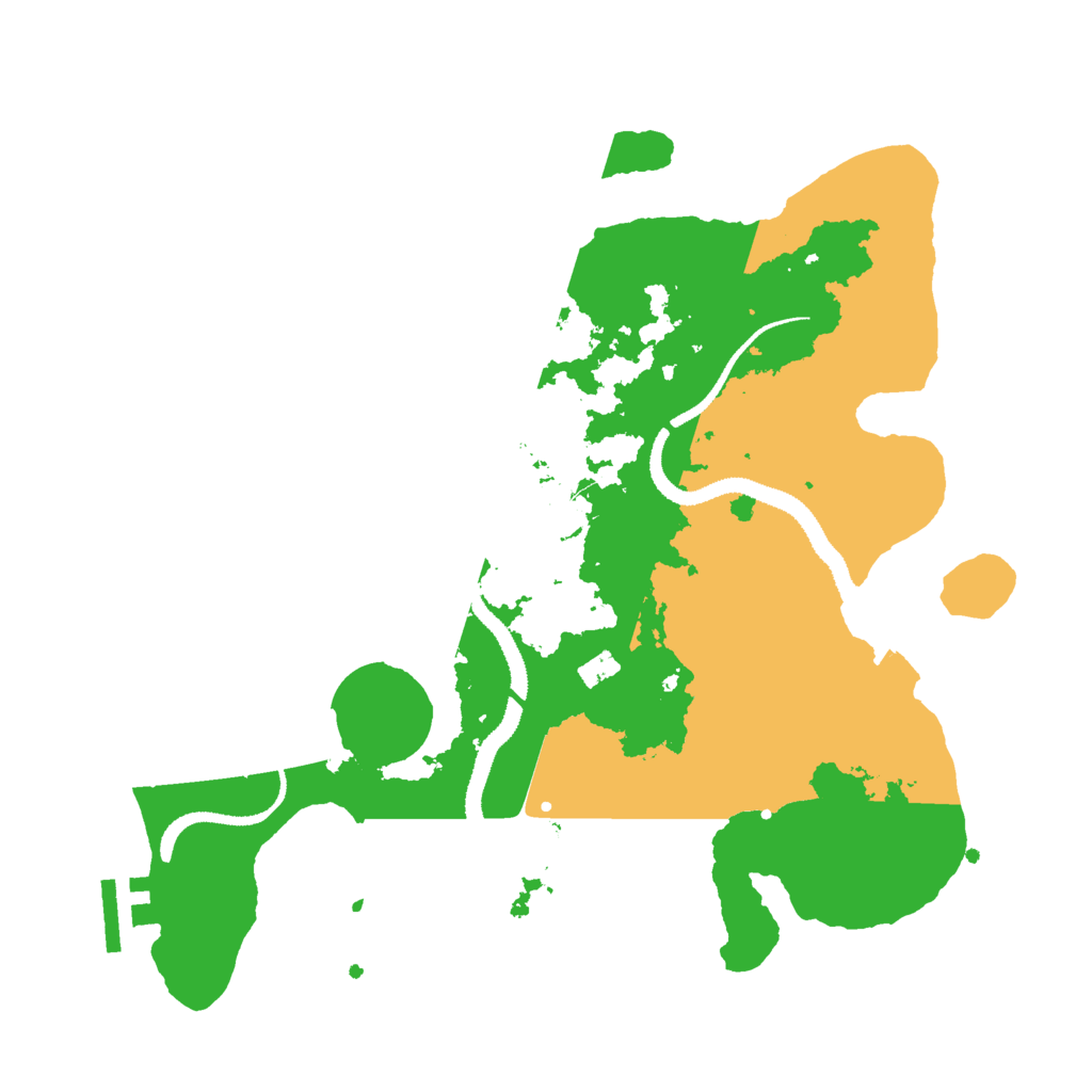 Biome Rust Map: Procedural Map, Size: 3025, Seed: 55005