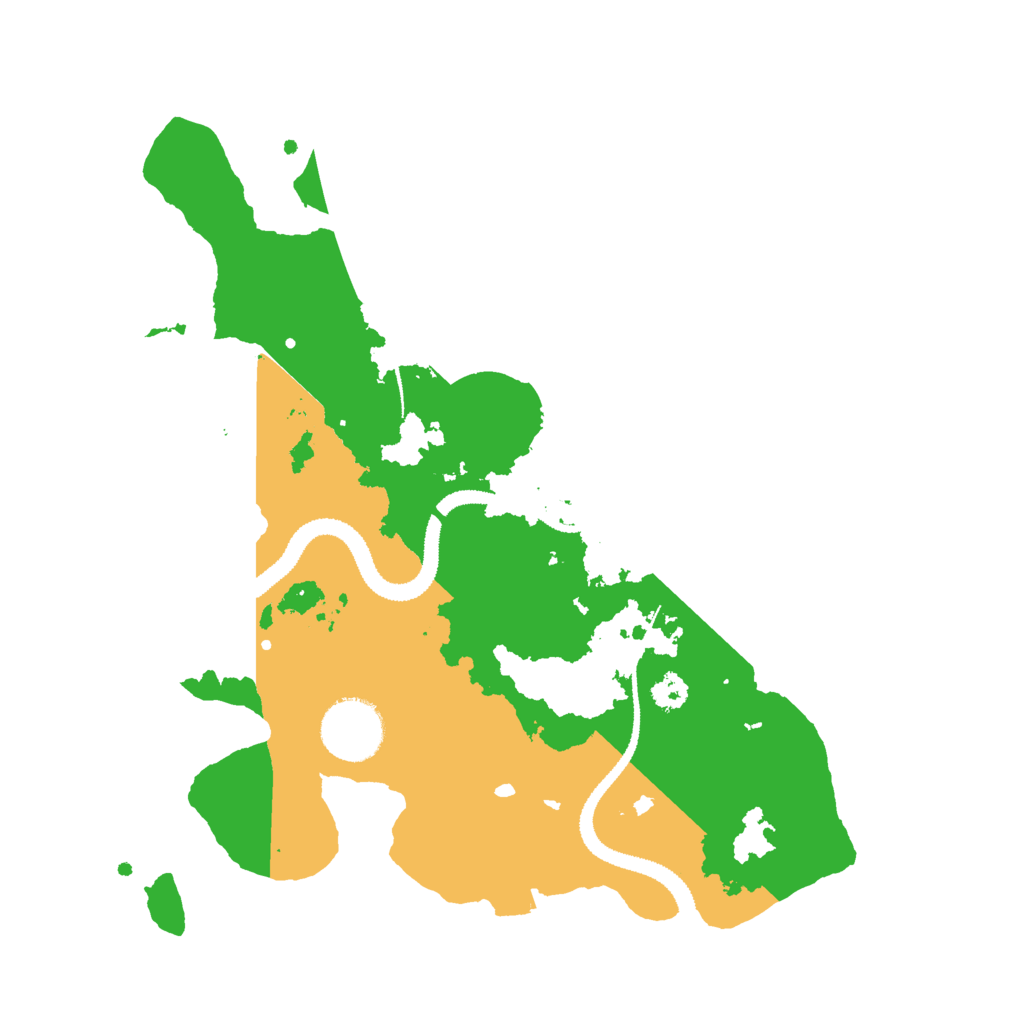 Biome Rust Map: Procedural Map, Size: 2900, Seed: 54281