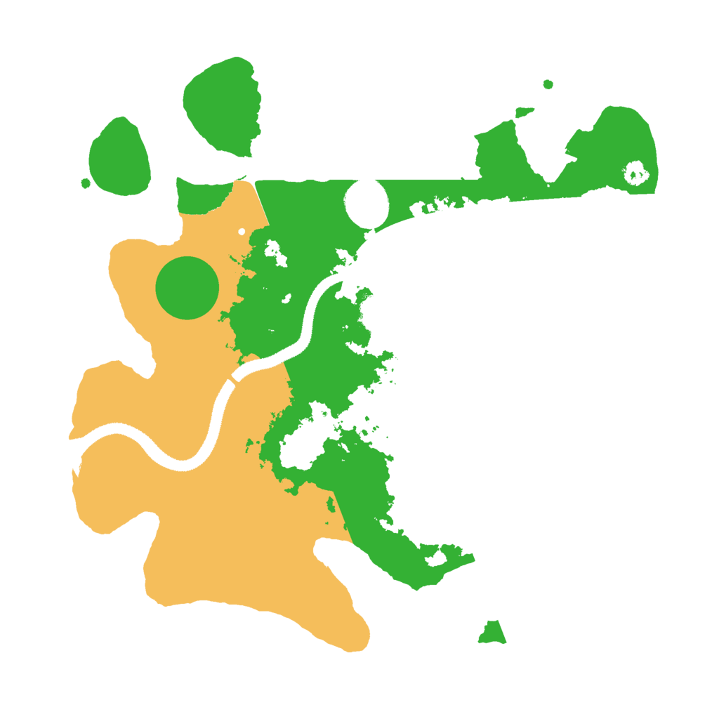Biome Rust Map: Procedural Map, Size: 3000, Seed: 23609