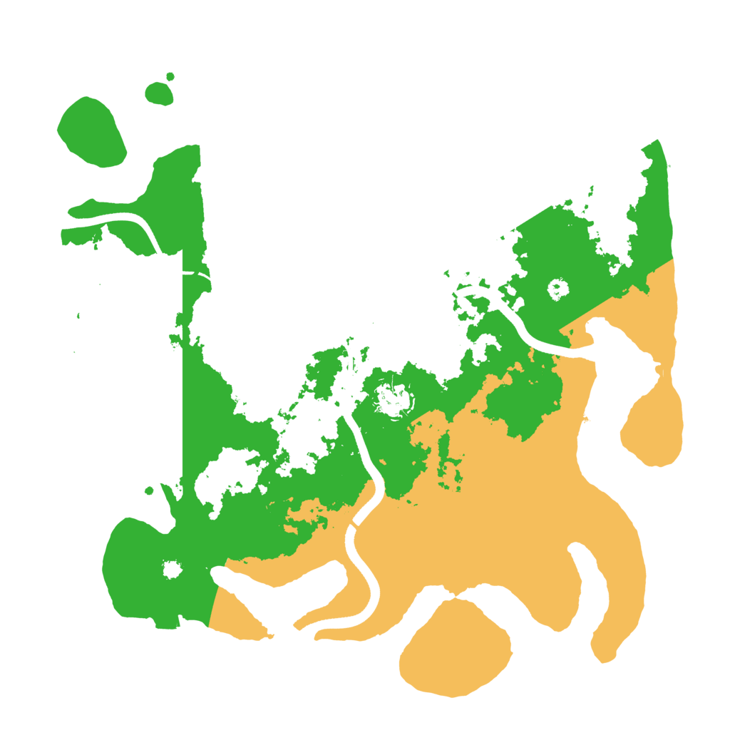 Biome Rust Map: Procedural Map, Size: 3500, Seed: 993443846