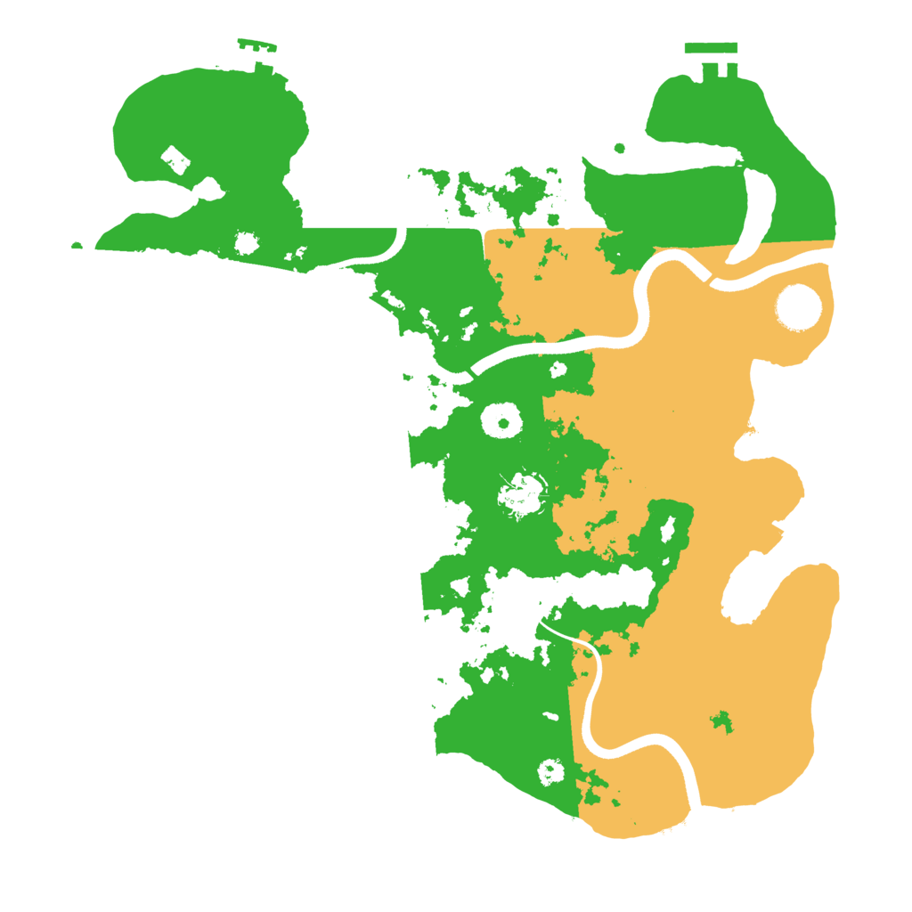 Biome Rust Map: Procedural Map, Size: 3500, Seed: 836726450