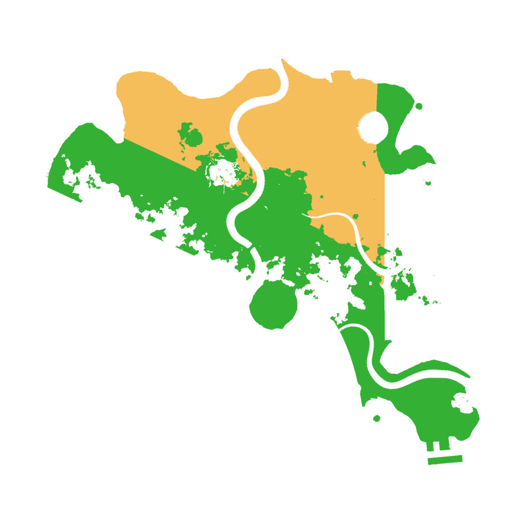 Biome Rust Map: Procedural Map, Size: 3000, Seed: 3579204