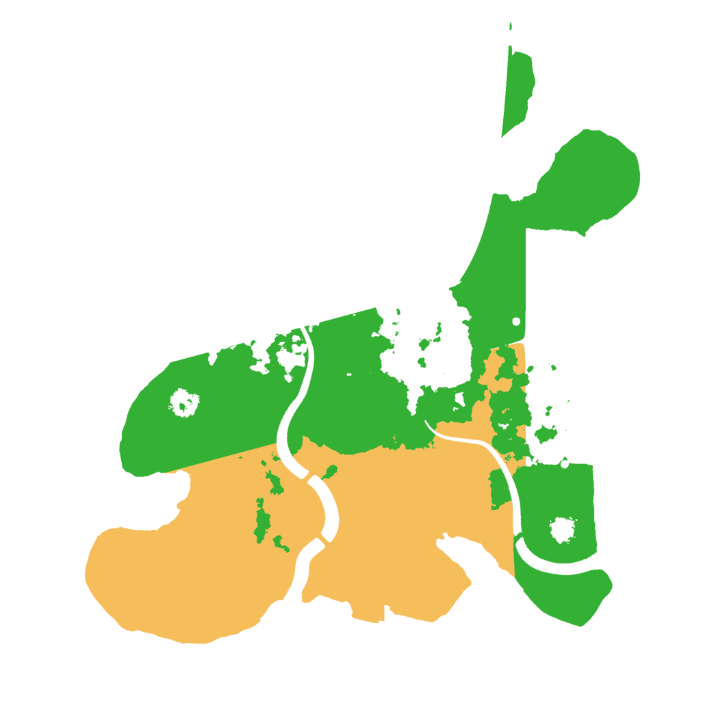 Biome Rust Map: Procedural Map, Size: 2500, Seed: 86