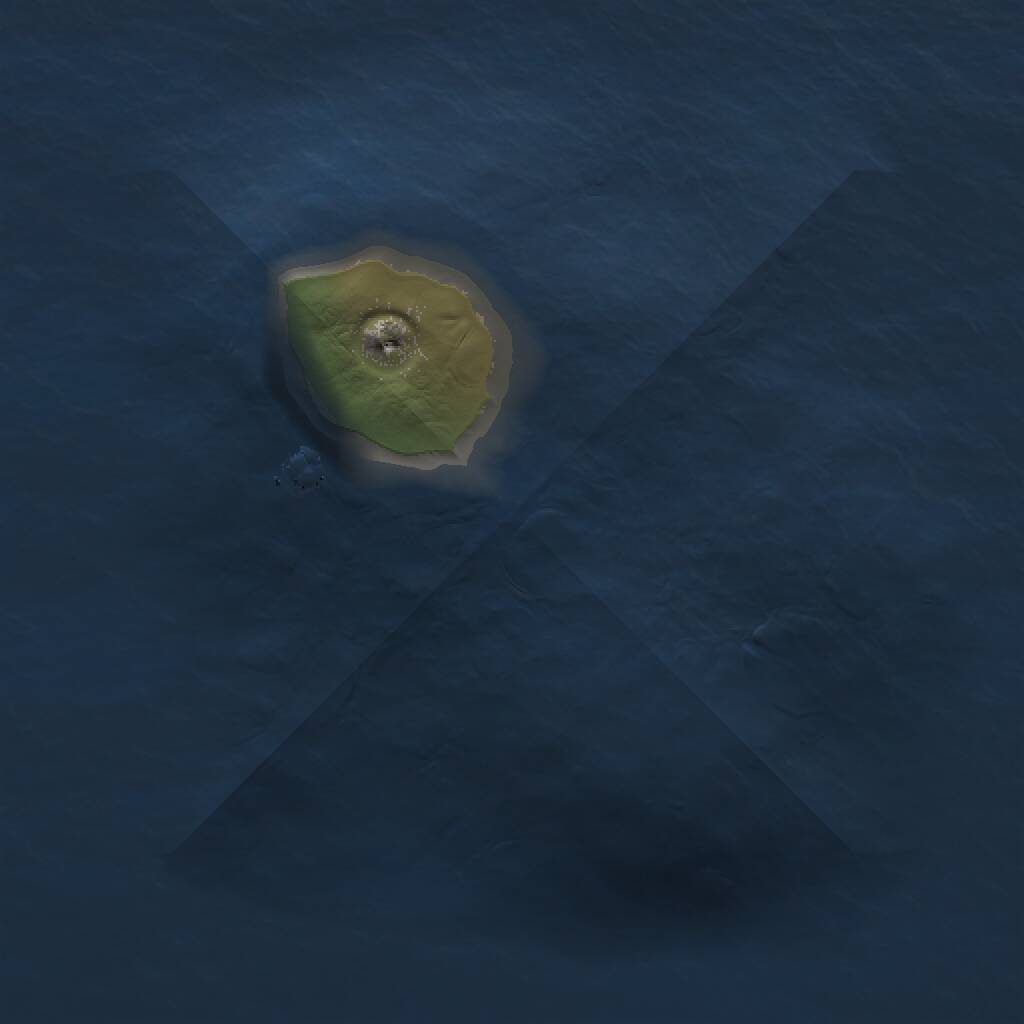 Rust Map: Procedural Map, Size: 1000, Seed: 33666787, 1 Monuments