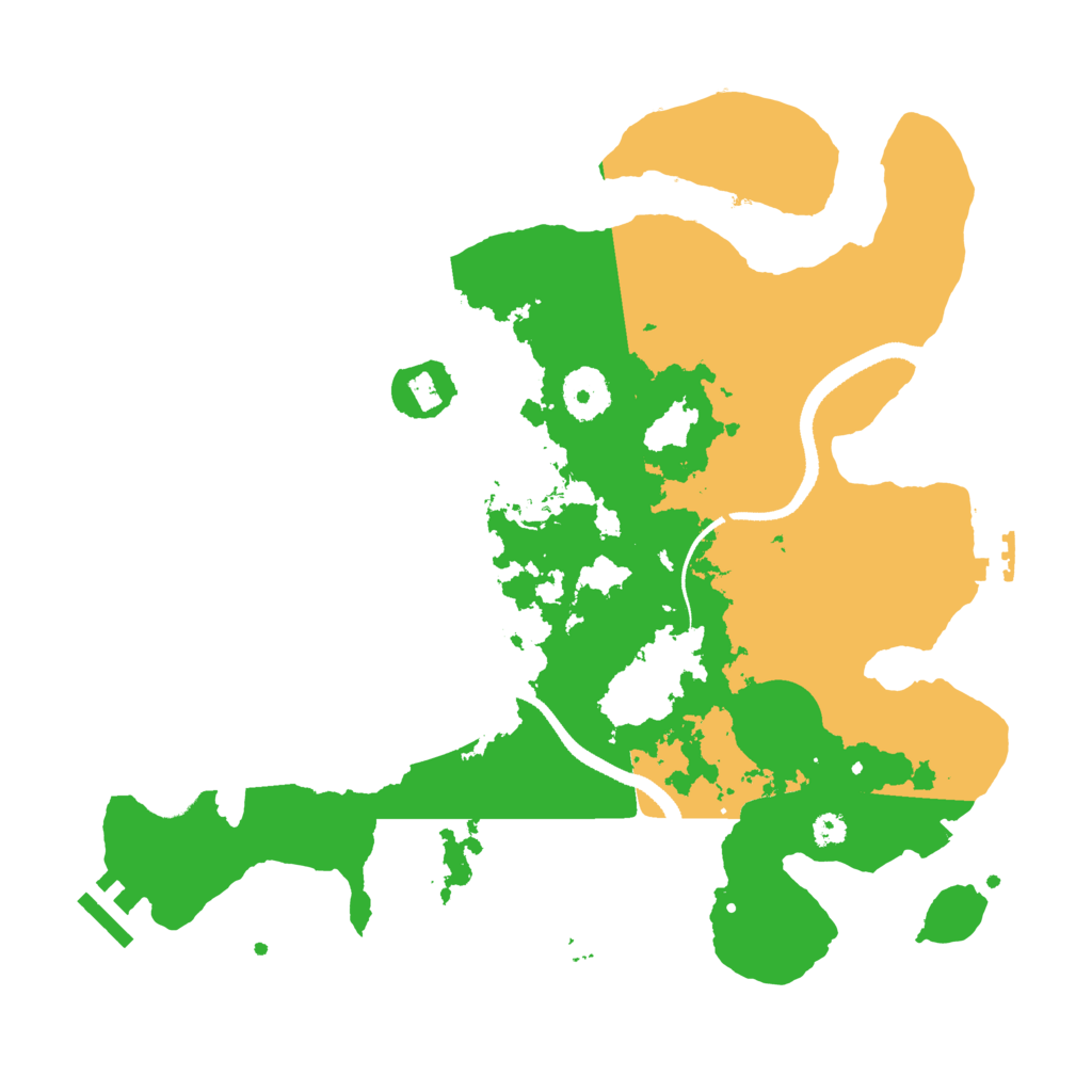 Biome Rust Map: Procedural Map, Size: 3300, Seed: 1684468144