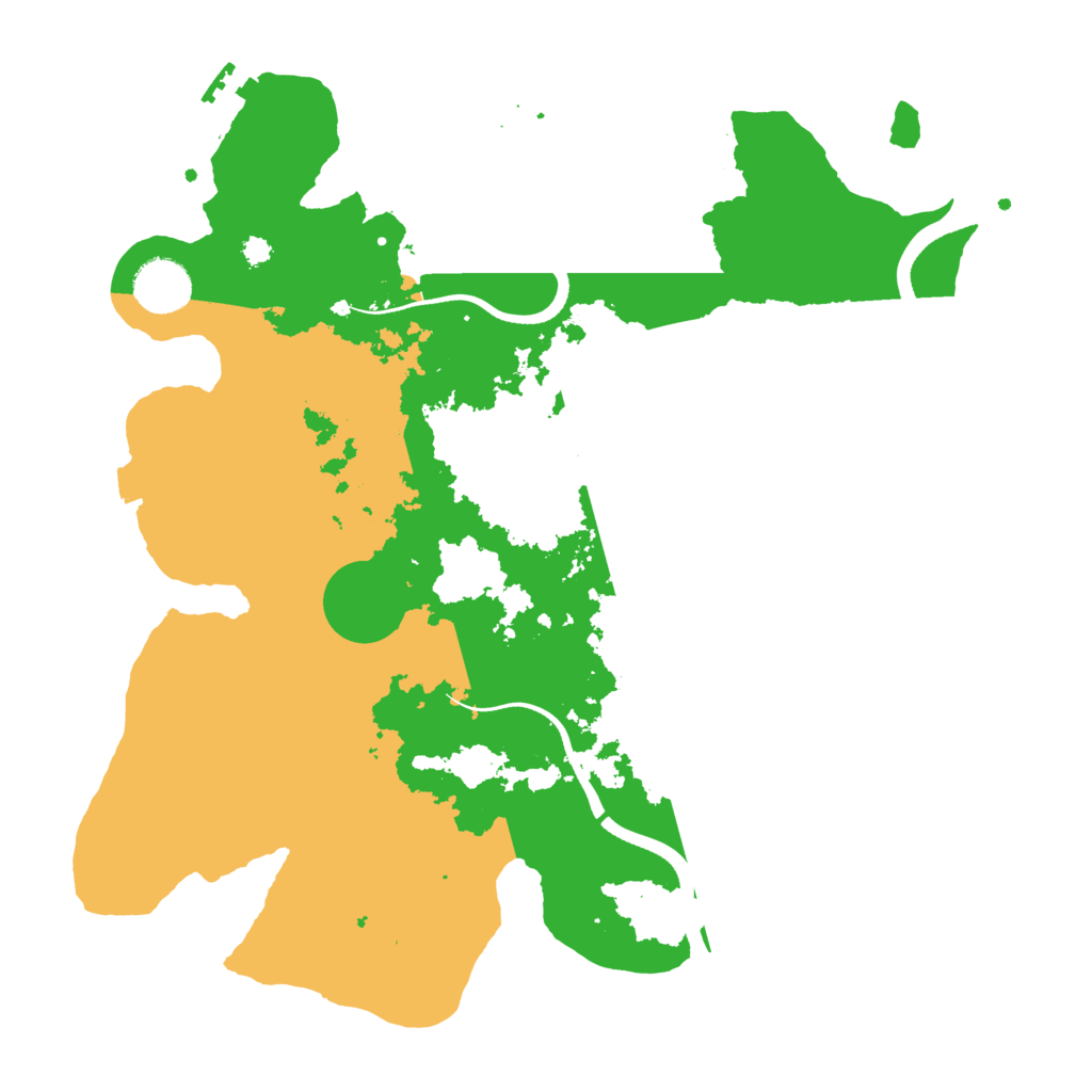 Biome Rust Map: Procedural Map, Size: 3500, Seed: 465843946