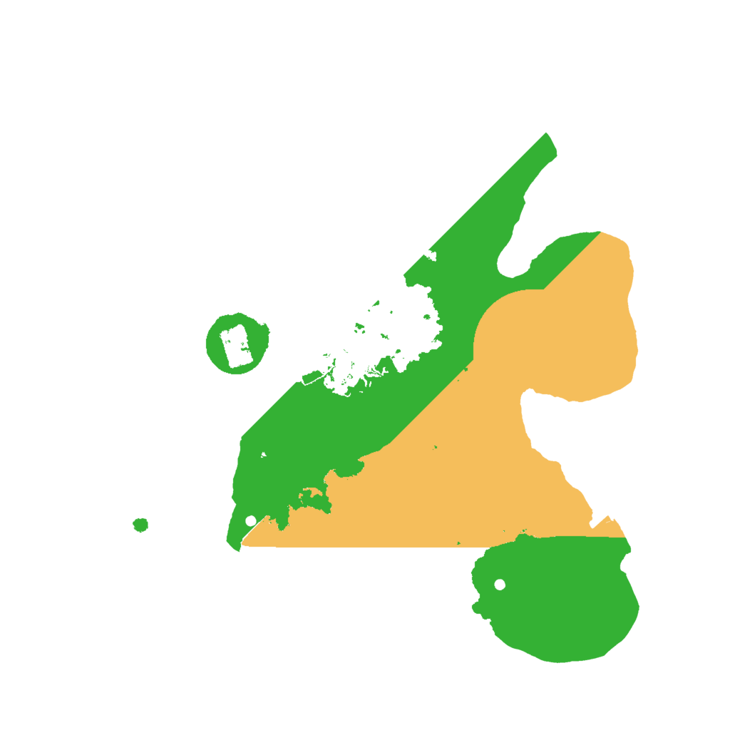 Biome Rust Map: Procedural Map, Size: 2000, Seed: 27174