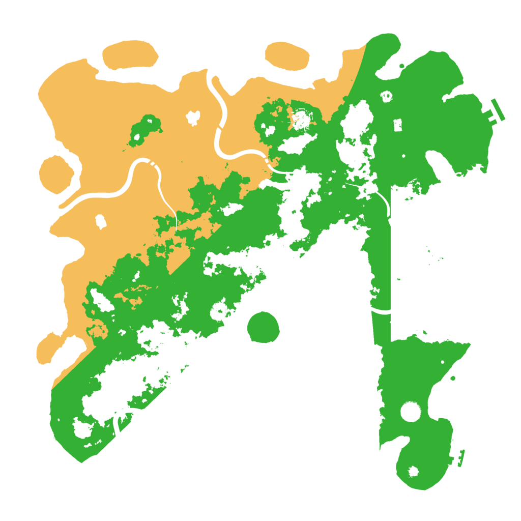 Biome Rust Map: Procedural Map, Size: 4500, Seed: 241036651