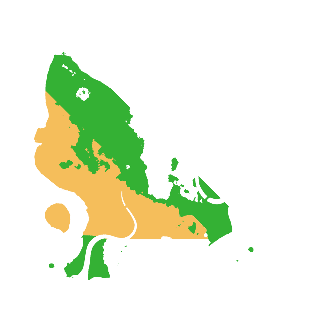 Biome Rust Map: Procedural Map, Size: 2500, Seed: 1402989955