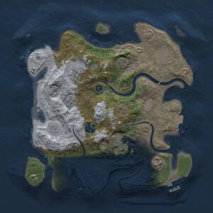 Thumbnail Rust Map: Procedural Map, Size: 3000, Seed: 520590396, 11 Monuments