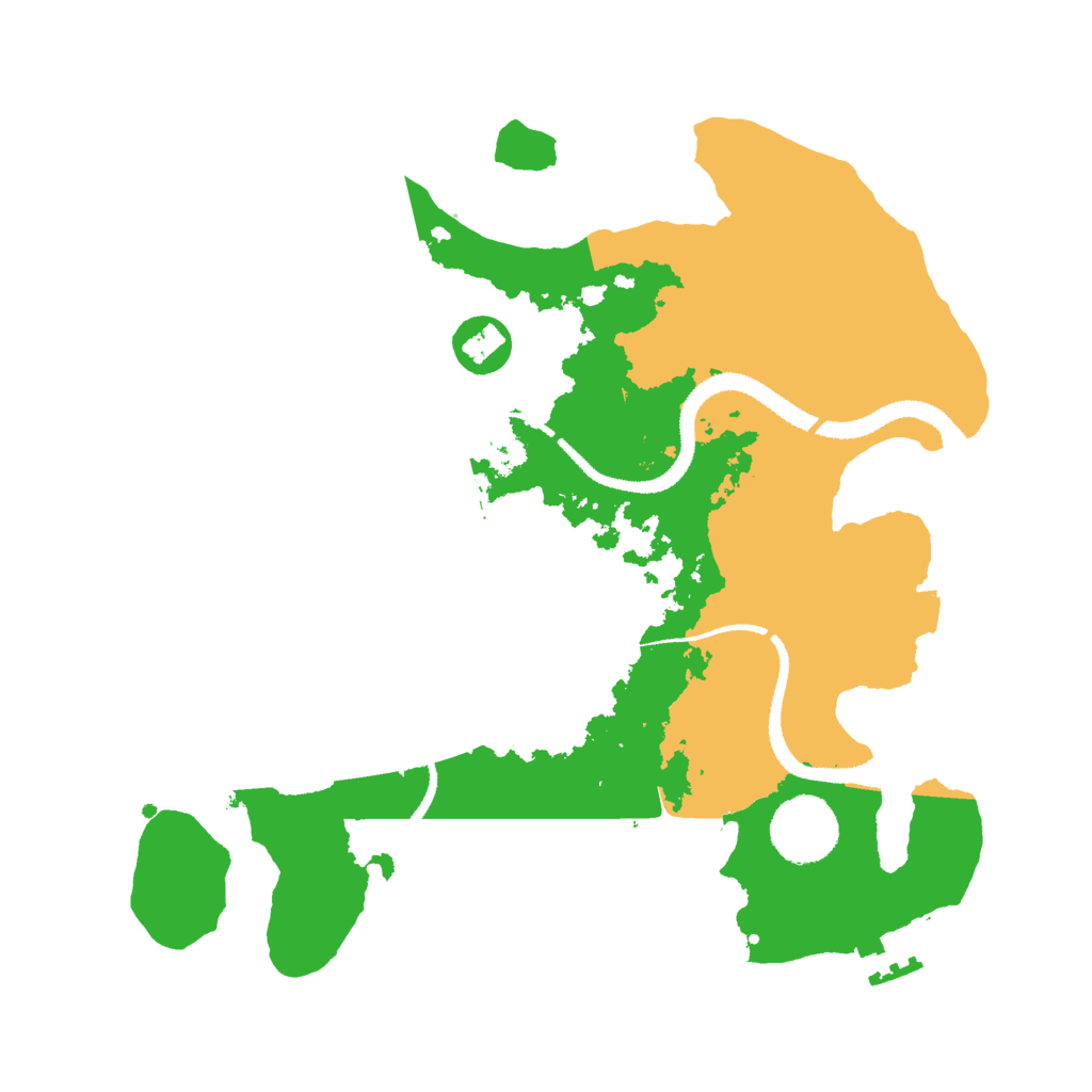 Biome Rust Map: Procedural Map, Size: 3000, Seed: 520590396