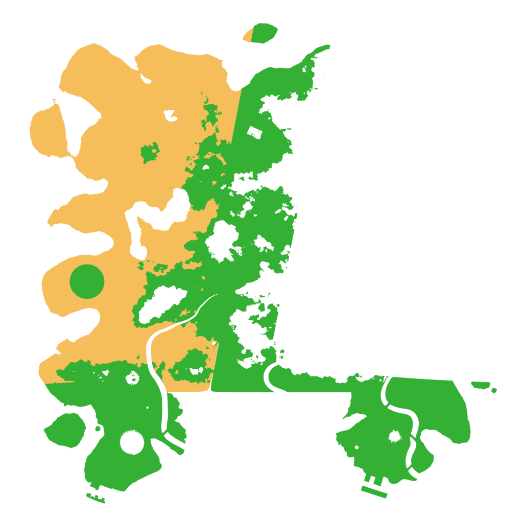 Biome Rust Map: Procedural Map, Size: 4000, Seed: 91844