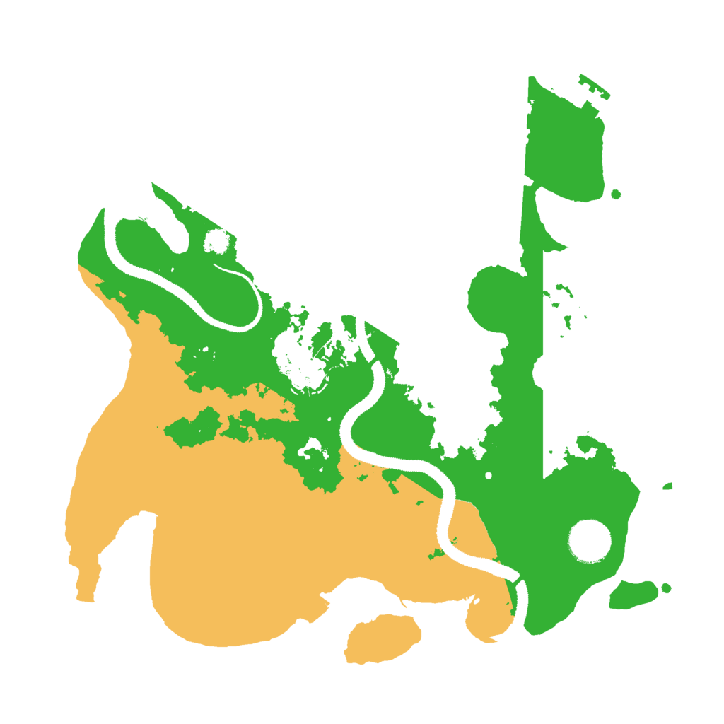 Biome Rust Map: Procedural Map, Size: 3000, Seed: 1174