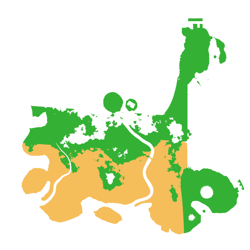 Biome Rust Map: Procedural Map, Size: 3500, Seed: 905665495