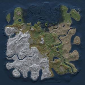 Thumbnail Rust Map: Procedural Map, Size: 4250, Seed: 934680073, 16 Monuments