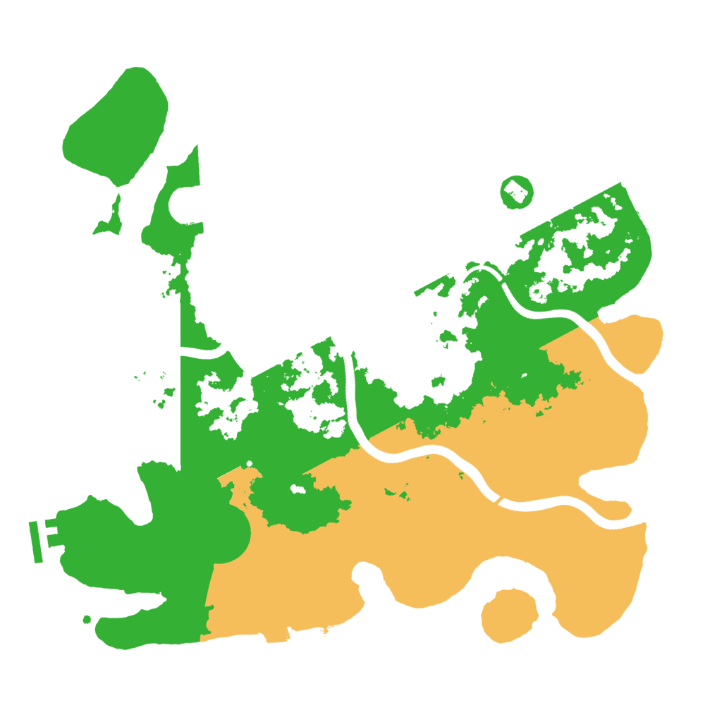 Biome Rust Map: Procedural Map, Size: 3500, Seed: 212505924