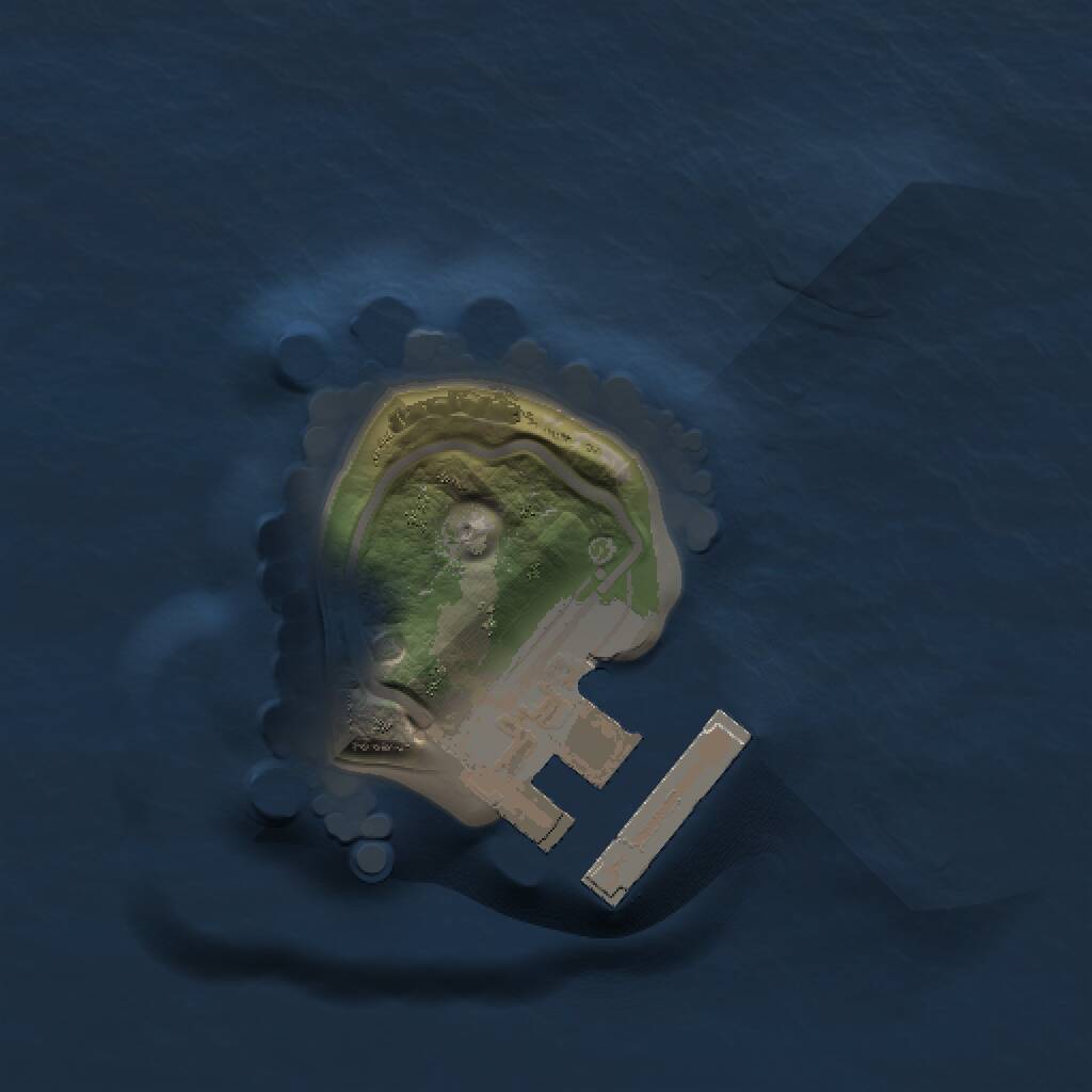 Rust Map: Procedural Map, Size: 1000, Seed: 1042571301, 2 Monuments