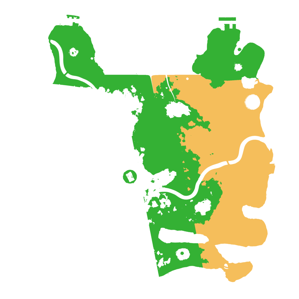 Biome Rust Map: Procedural Map, Size: 3500, Seed: 896206181
