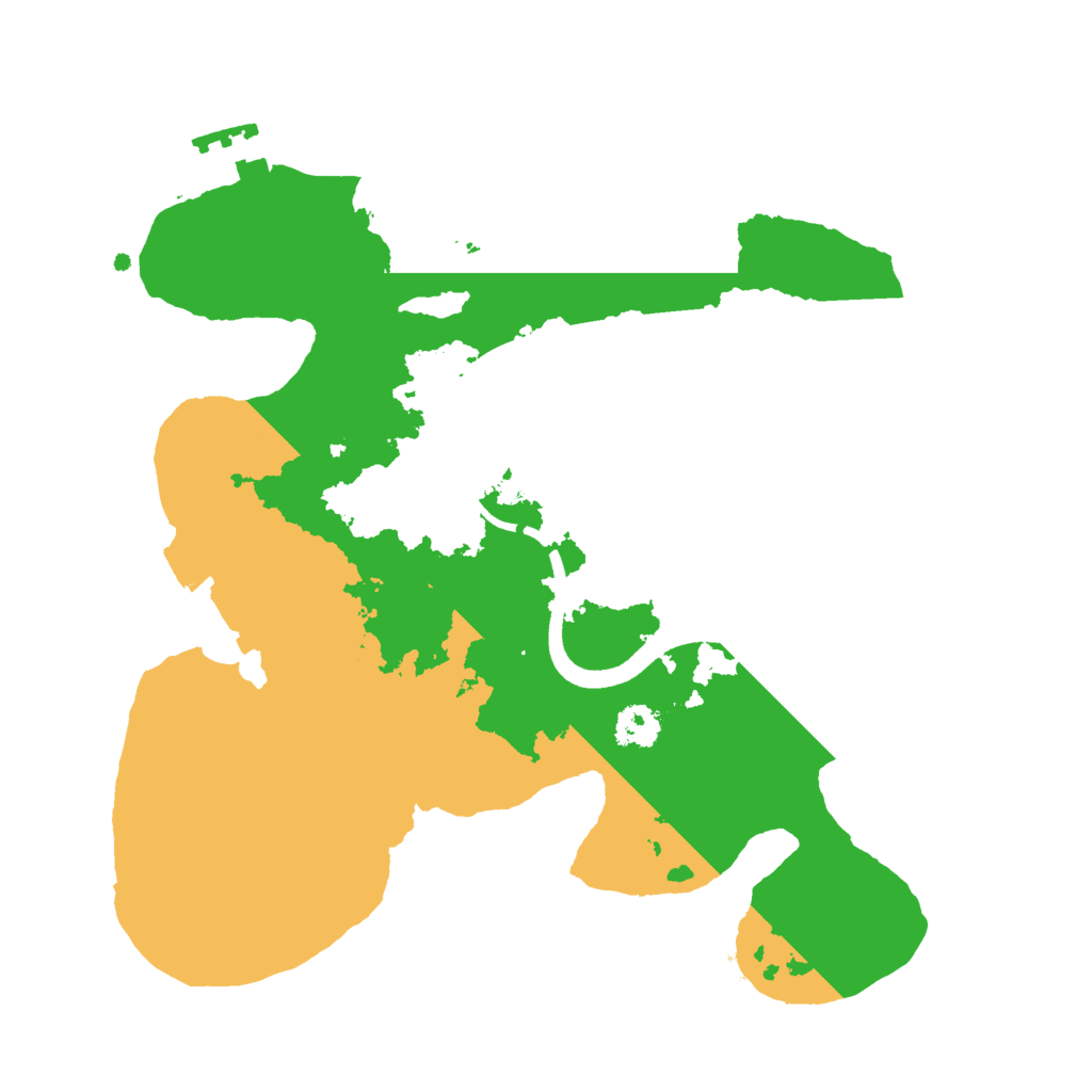 Biome Rust Map: Procedural Map, Size: 2500, Seed: 14235