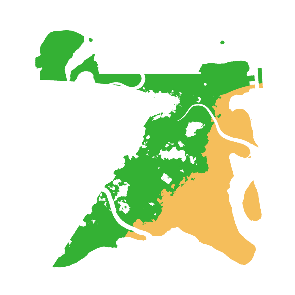 Biome Rust Map: Procedural Map, Size: 3000, Seed: 14235223