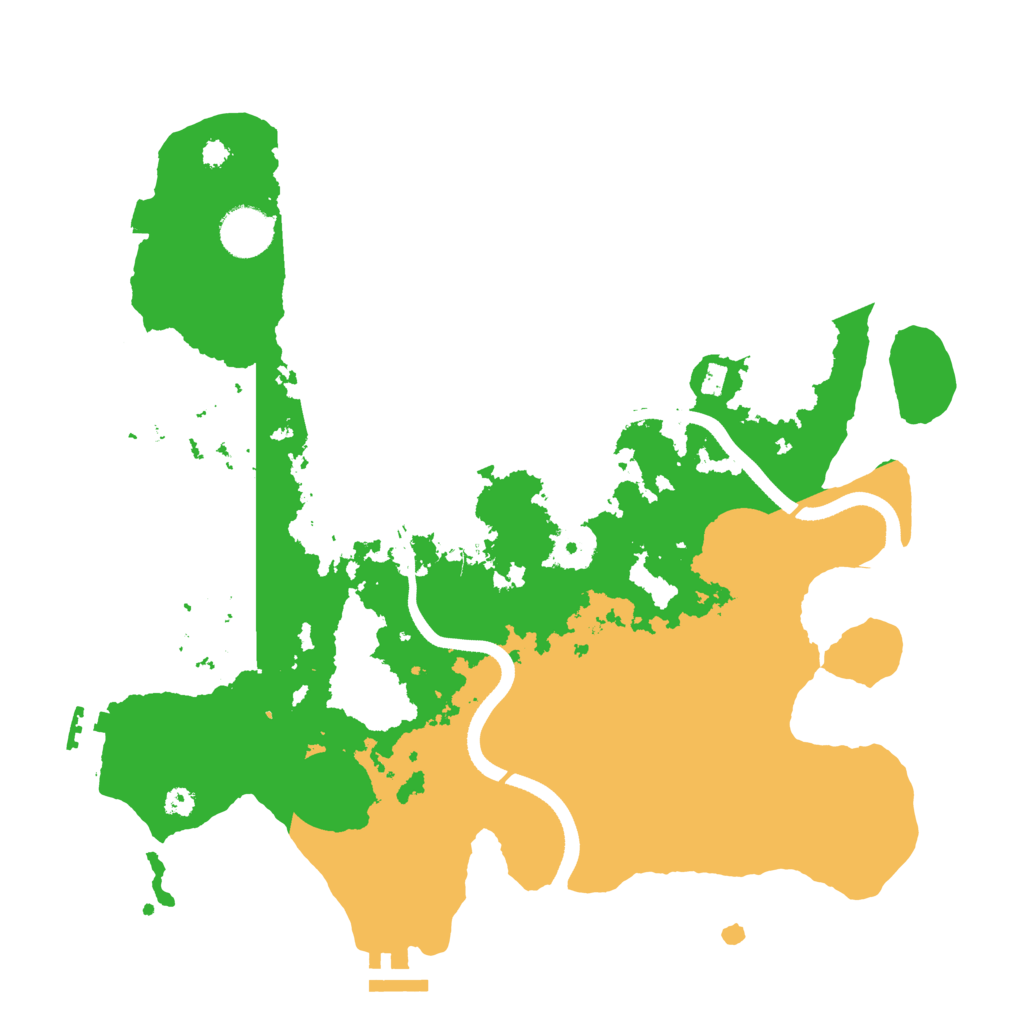 Biome Rust Map: Procedural Map, Size: 3500, Seed: 333865393