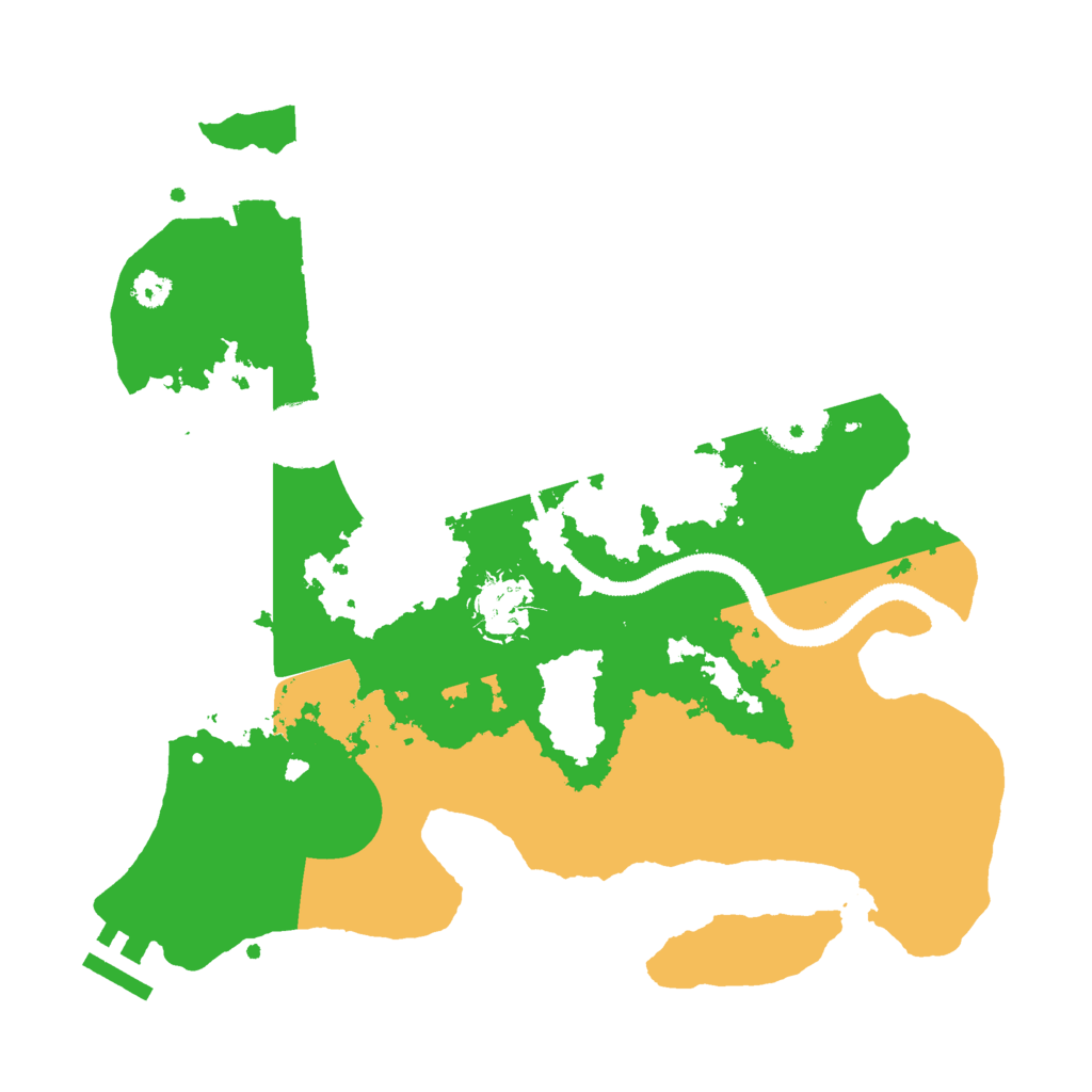 Biome Rust Map: Procedural Map, Size: 3000, Seed: 142618561