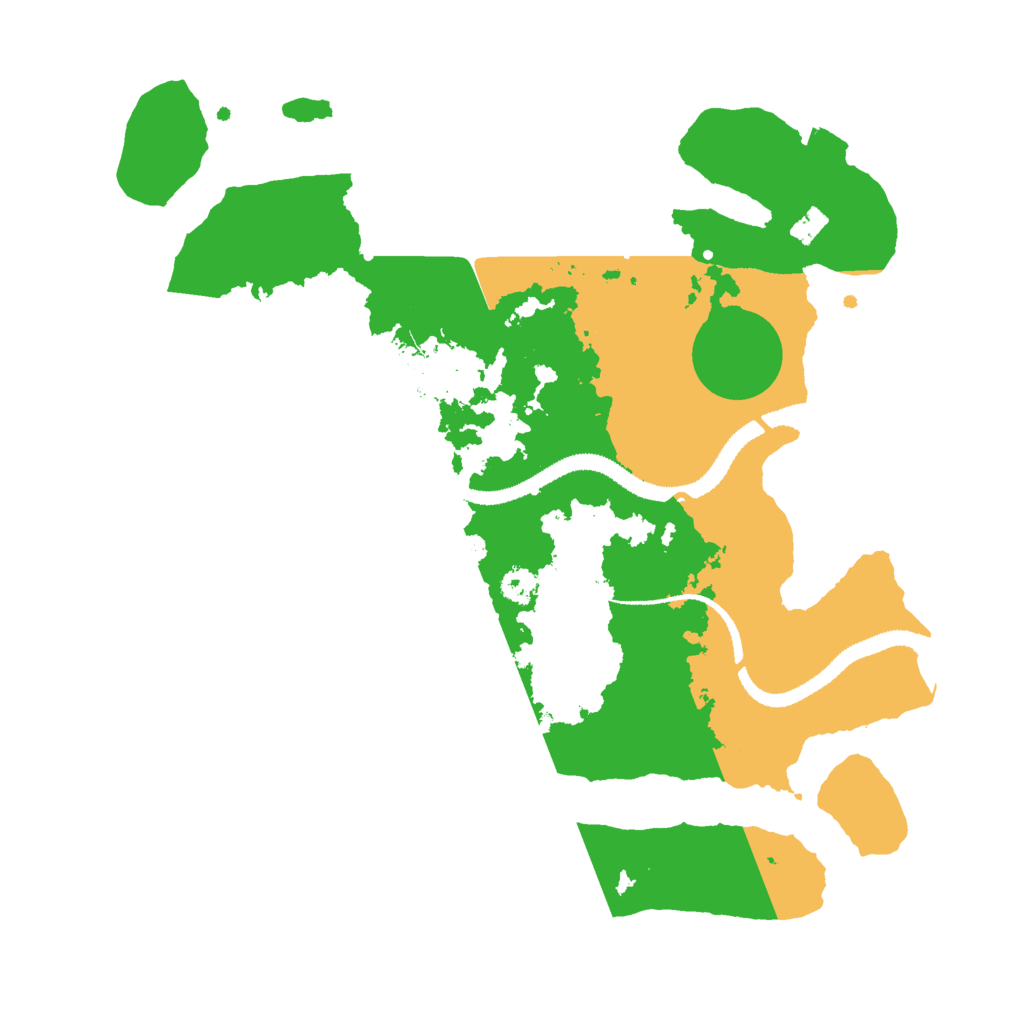 Biome Rust Map: Procedural Map, Size: 3000, Seed: 12315