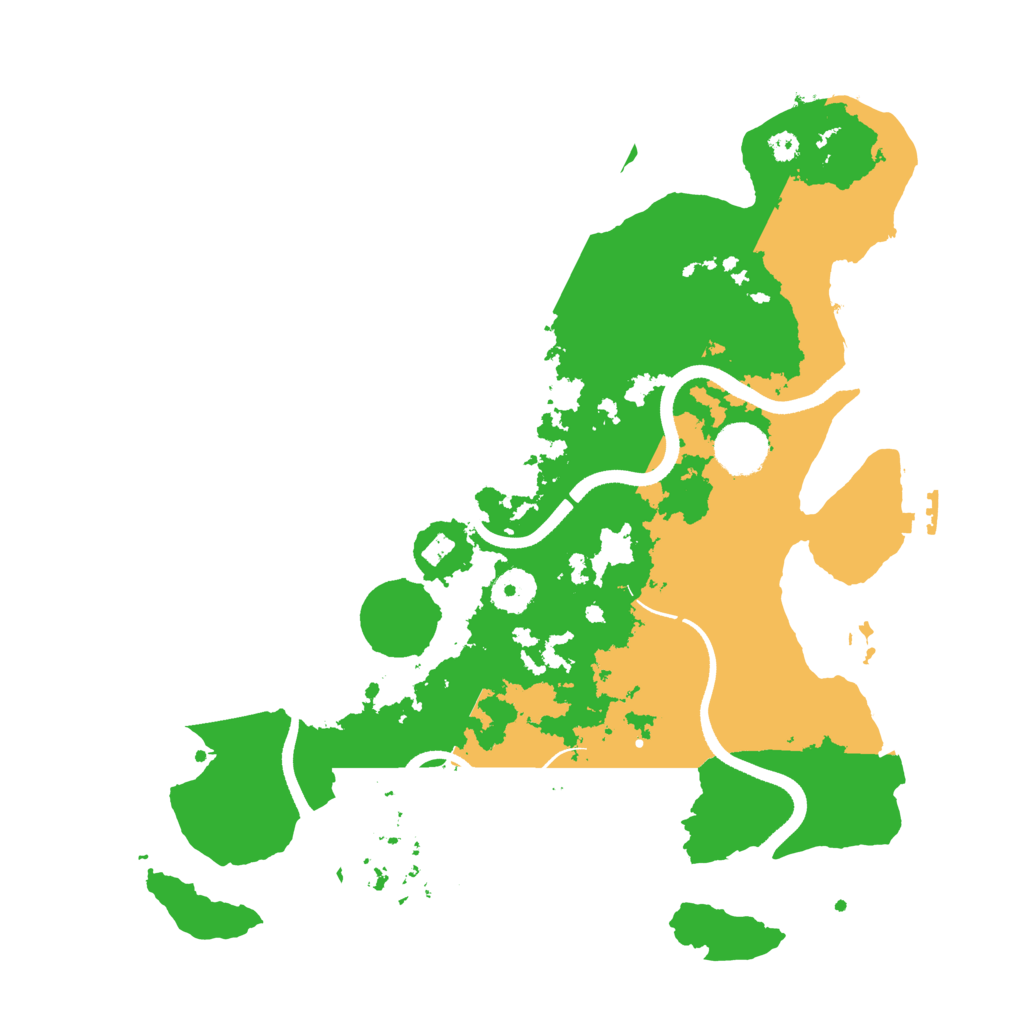 Biome Rust Map: Procedural Map, Size: 3500, Seed: 1416238627