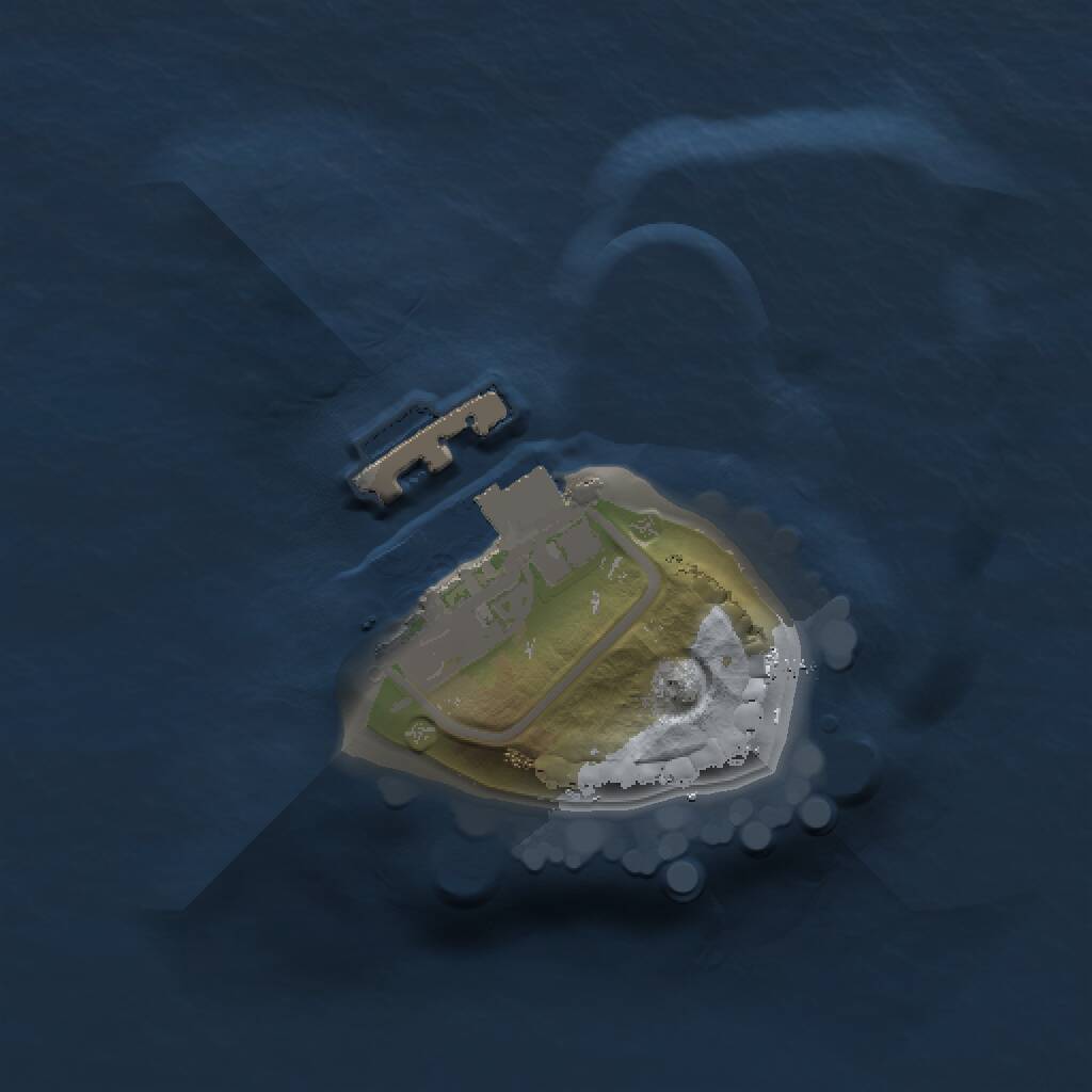 Rust Map: Procedural Map, Size: 1000, Seed: 2109951428, 2 Monuments