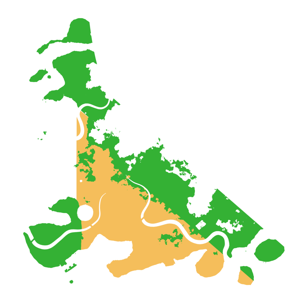 Biome Rust Map: Procedural Map, Size: 3500, Seed: 6954342