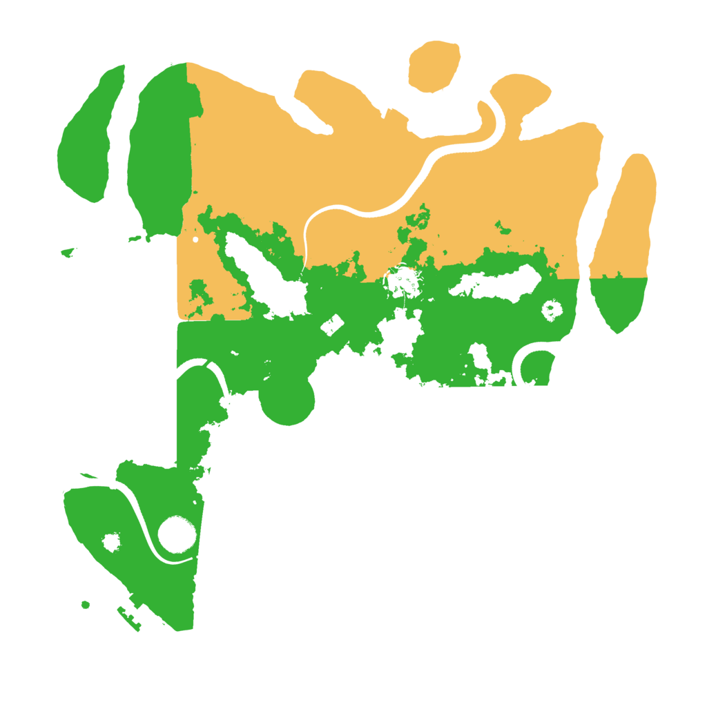 Biome Rust Map: Procedural Map, Size: 3500, Seed: 52368