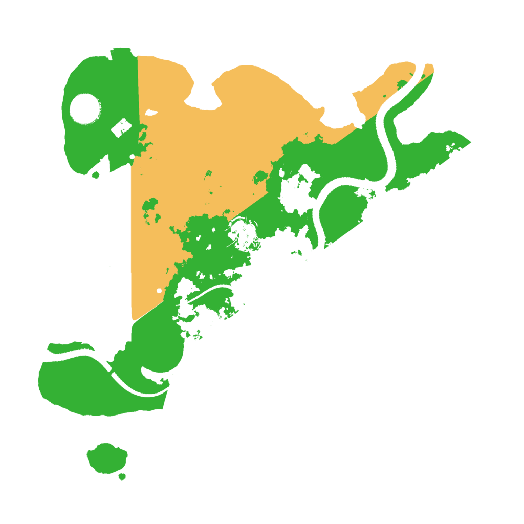 Biome Rust Map: Procedural Map, Size: 3000, Seed: 1350239581