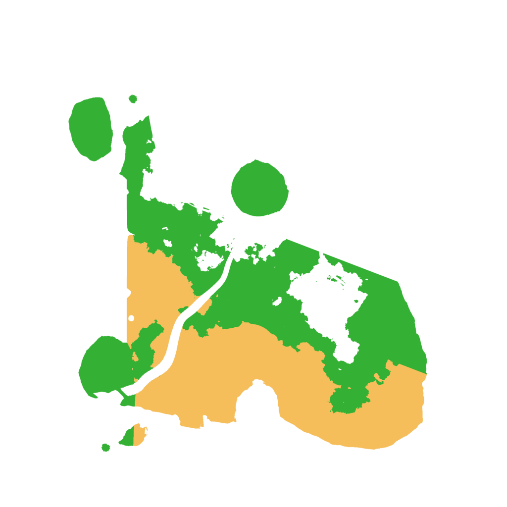 Biome Rust Map: Procedural Map, Size: 2500, Seed: 21355