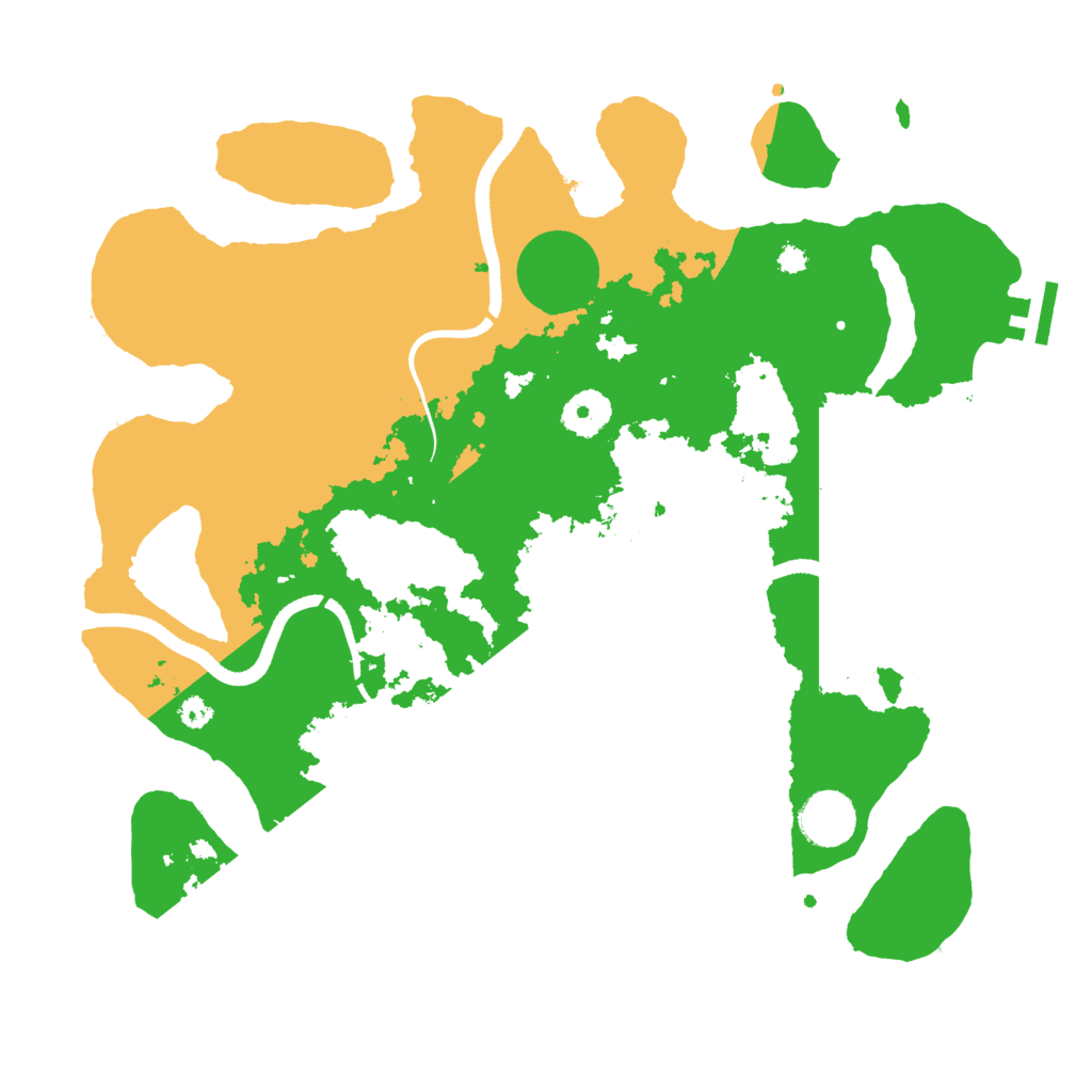 Biome Rust Map: Procedural Map, Size: 3500, Seed: 471786884