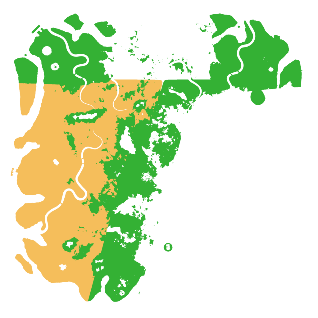 Biome Rust Map: Procedural Map, Size: 6000, Seed: 1706017199