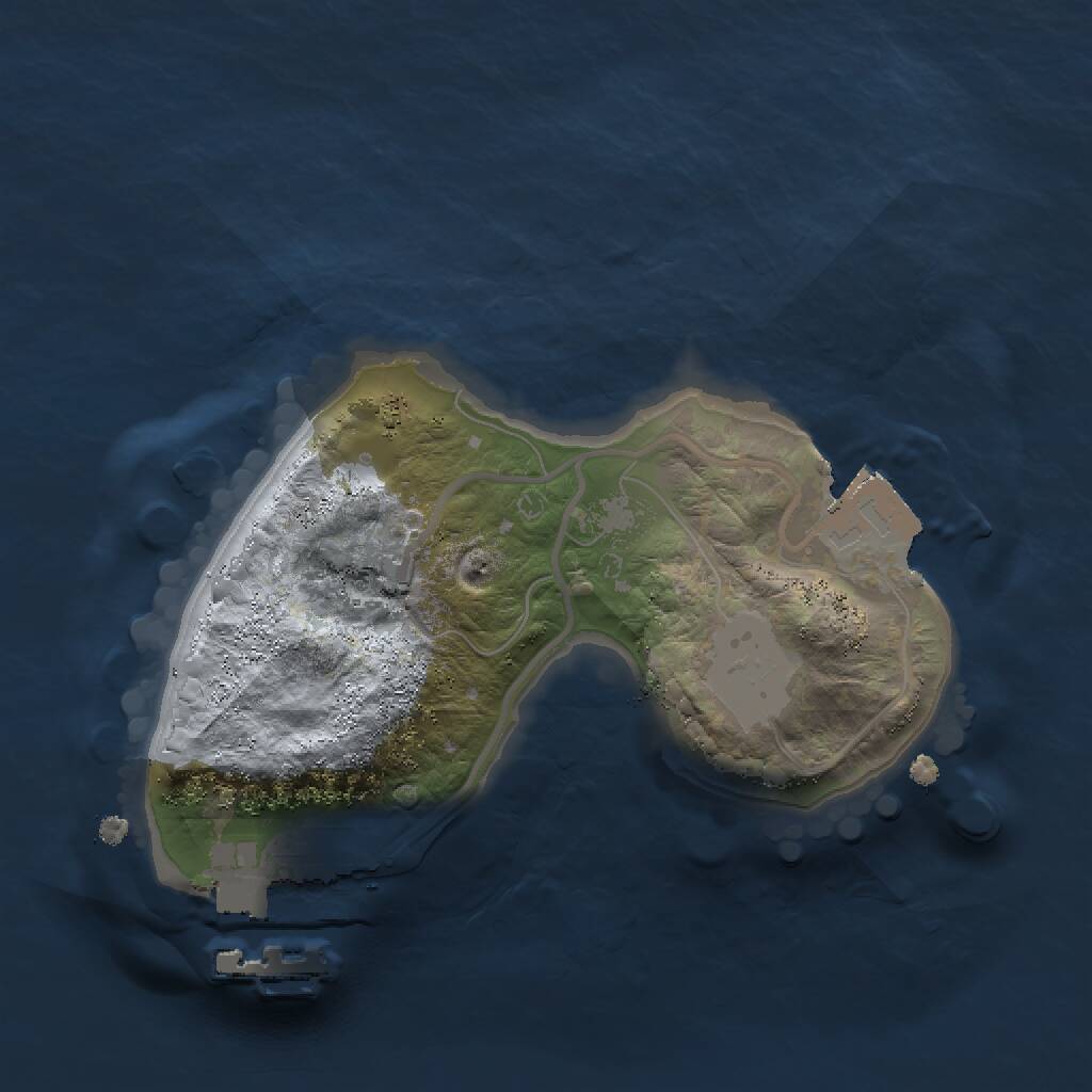 Rust Map: Procedural Map, Size: 1500, Seed: 238002, 2 Monuments