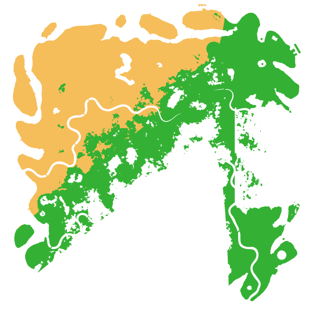 Biome Rust Map: Procedural Map, Size: 6000, Seed: 485837724