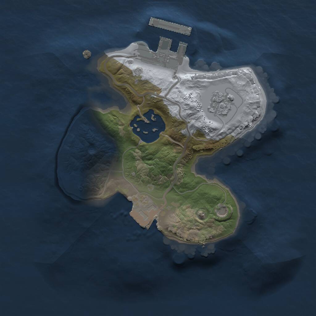 Rust Map: Procedural Map, Size: 1500, Seed: 33666787, 4 Monuments