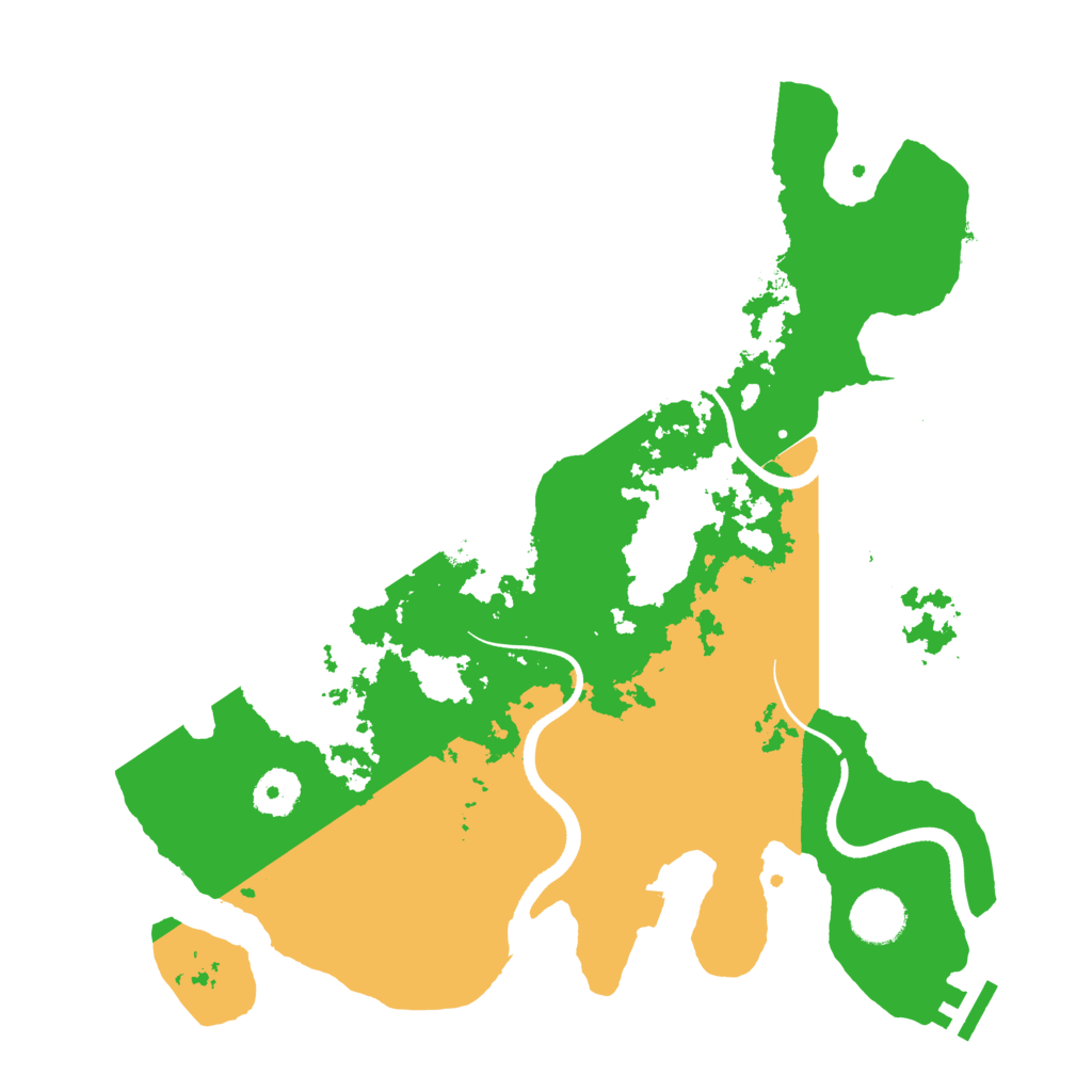 Biome Rust Map: Procedural Map, Size: 3500, Seed: 1638448173