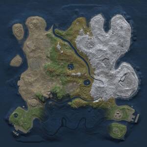 Thumbnail Rust Map: Procedural Map, Size: 3400, Seed: 82326984, 14 Monuments