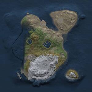 Thumbnail Rust Map: Procedural Map, Size: 2000, Seed: 1235648, 5 Monuments