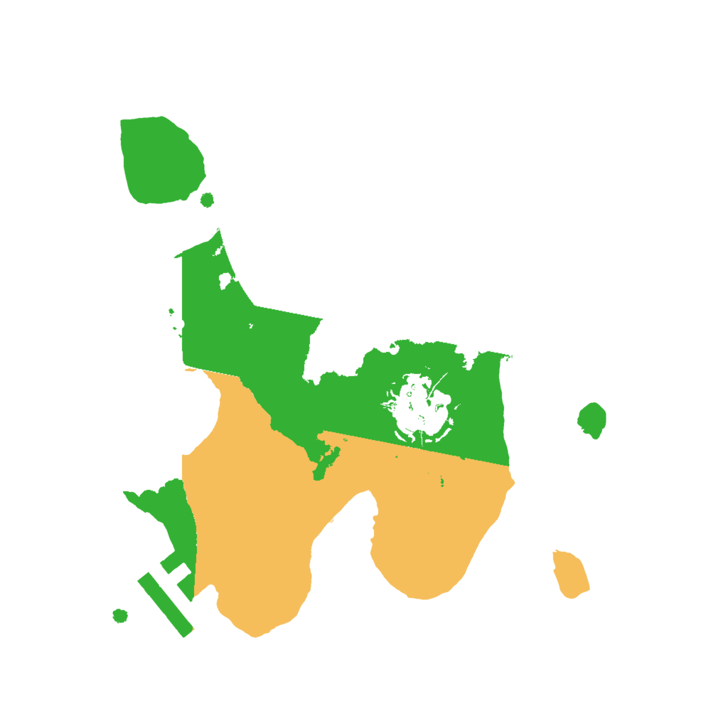 Biome Rust Map: Procedural Map, Size: 2000, Seed: 53532