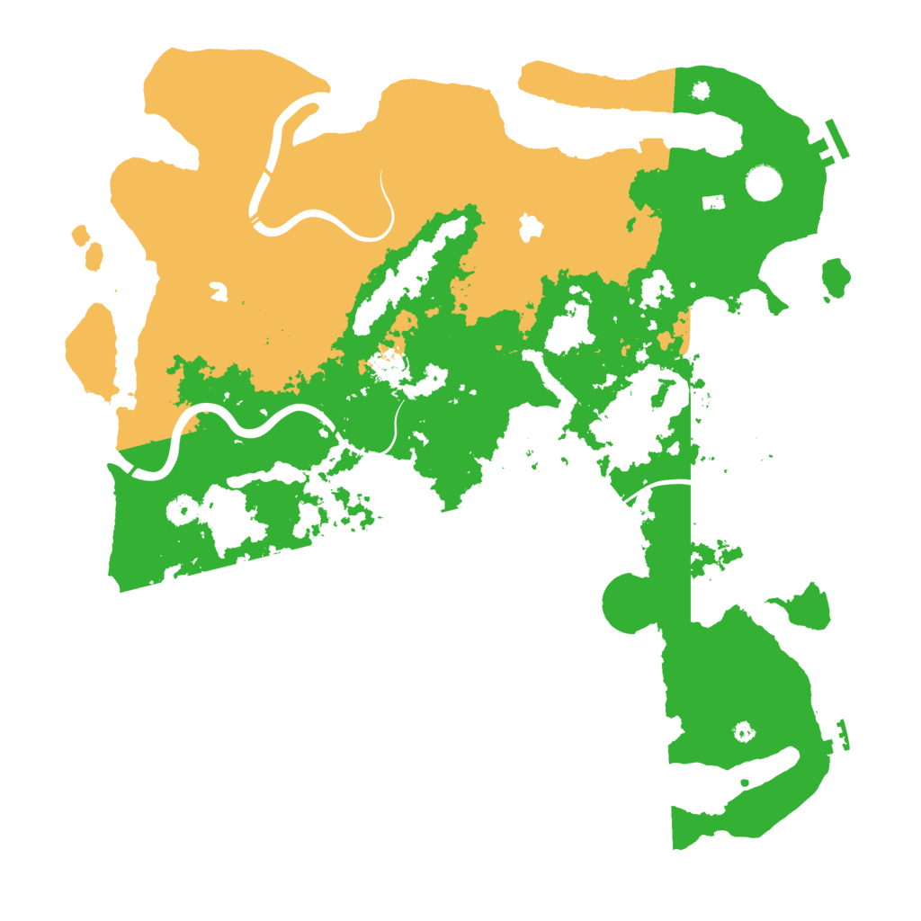 Biome Rust Map: Procedural Map, Size: 4500, Seed: 36912