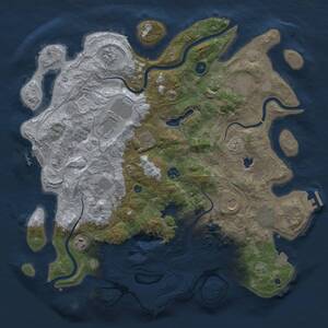 Thumbnail Rust Map: Procedural Map, Size: 4250, Seed: 238910901, 16 Monuments