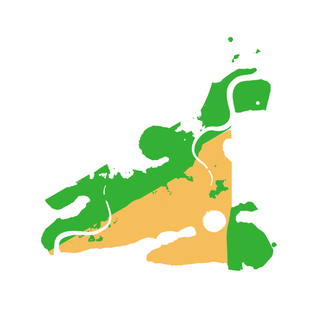 Biome Rust Map: Procedural Map, Size: 2500, Seed: 215464